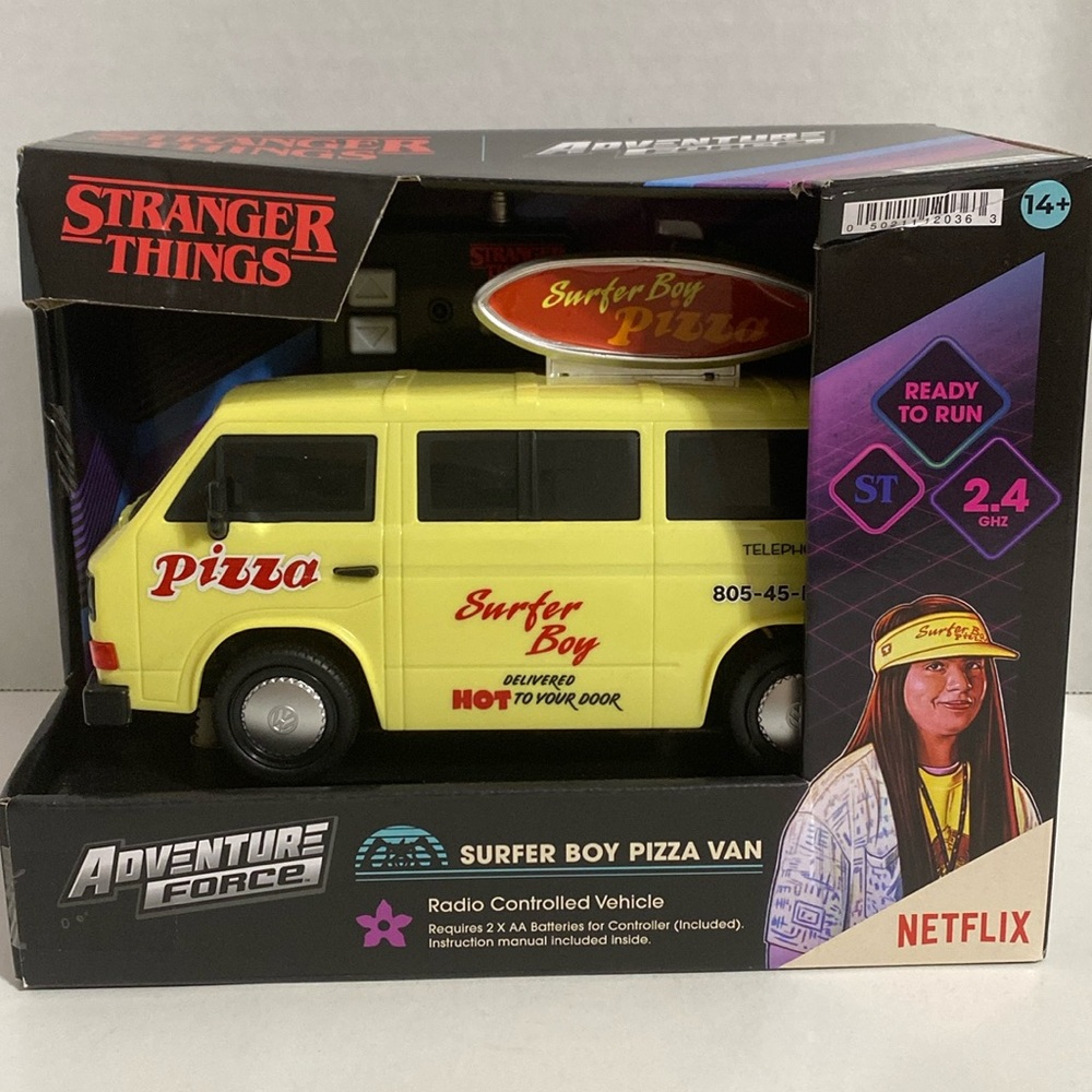 STRANGER THINGS SURFER BOY PIZZA VAN